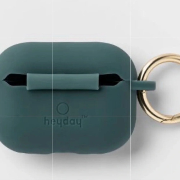 Heyday silicone earbud case cover fits AirPods Pro New bright teal - Picture 2 of 4